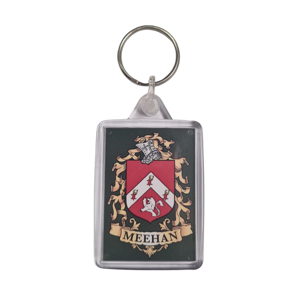 Meehan Surname Family Crest Keyring