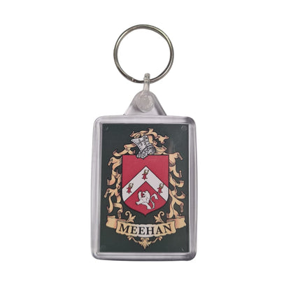 Meehan Surname Family Crest Keyring