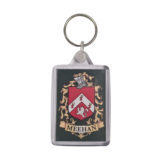 Meehan Surname Family Crest Keyring