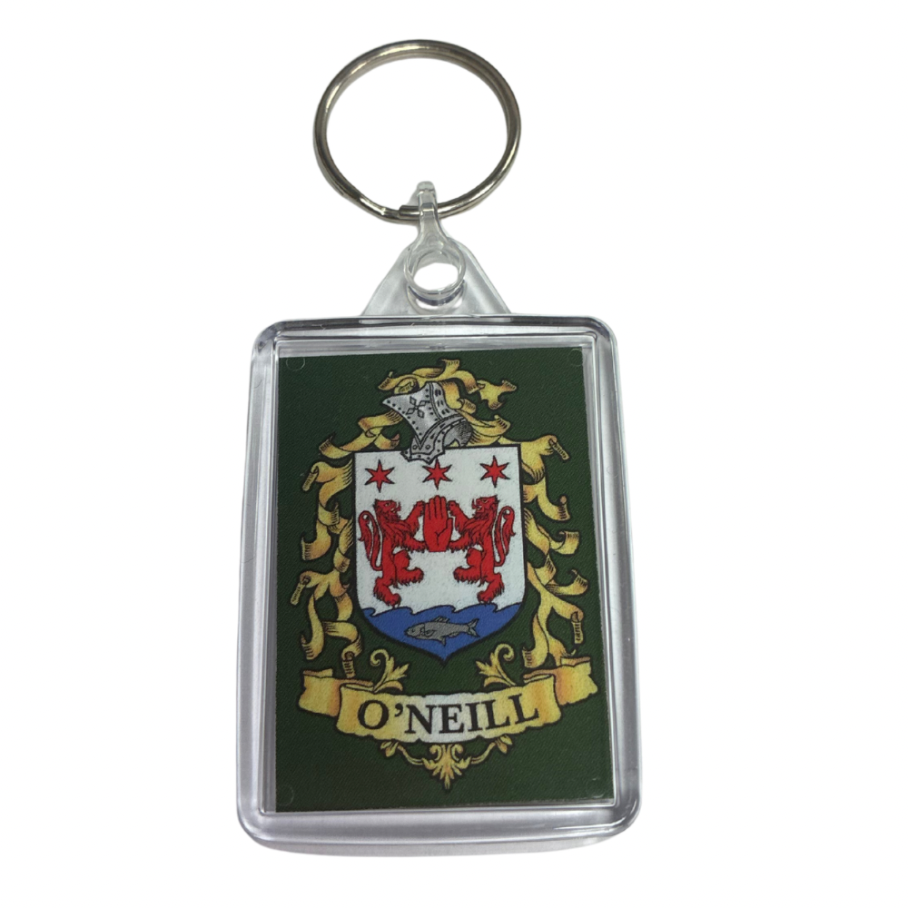 O'Neill Surname Family Crest Keyring