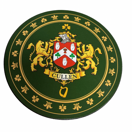 Cullen Family Surname Crest Coaster