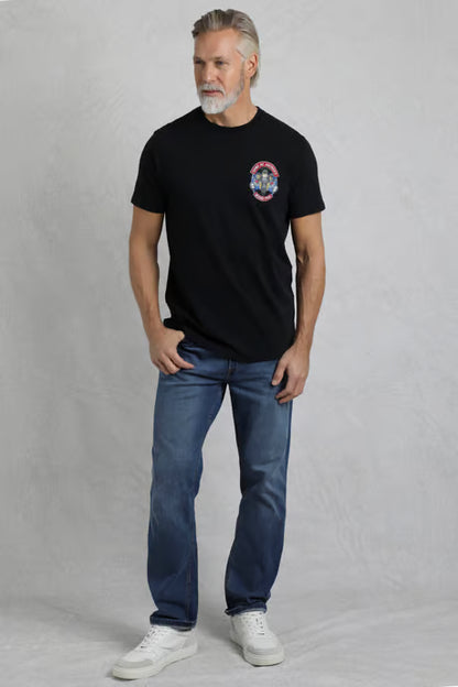 Sons of Anchovy Back Print Artist Men's T-Shirt Black