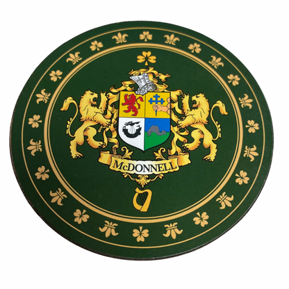 McDonnell Family Surname Crest Coaster