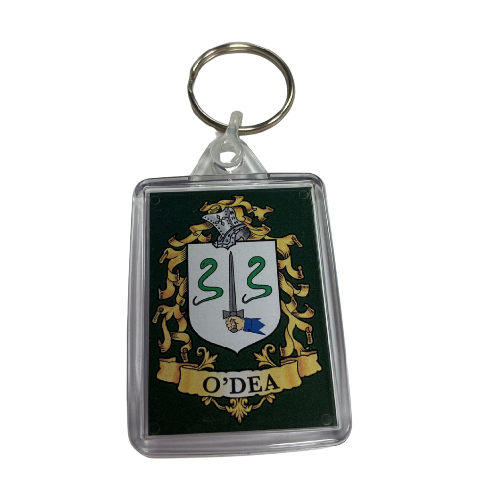 O'Dea Surname Family Crest Keyring
