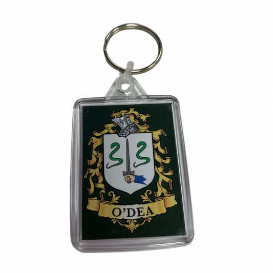 O'Dea Surname Family Crest Keyring