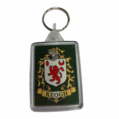 Keogh Surname Family Crest Keyring