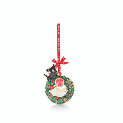 Tipperary Crystal Cat Tree Ornament