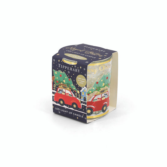 Tipperary Crystal Driving Home for Christmas LED Light Up Candle