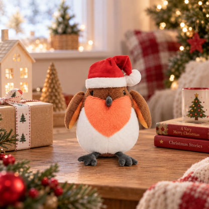 Tipperary Crystal Gosh Christmas Robin Soft Toy Decoration