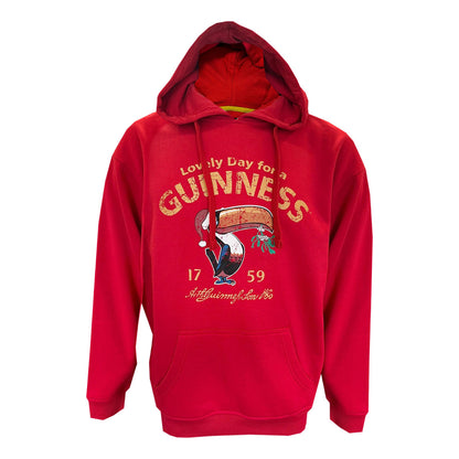 Guinness Red Vintage Toucan Christmas Hoodie Unisex