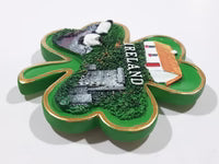 Ireland Shamrock Shape Magnet with gold trim