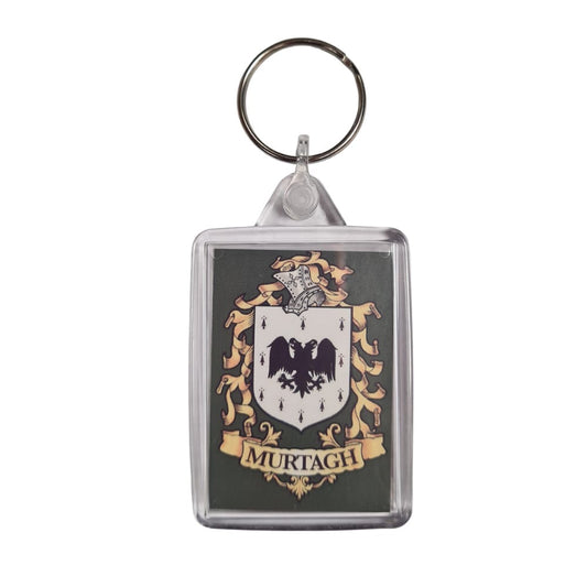 Murtagh Surname Family Crest Keyring