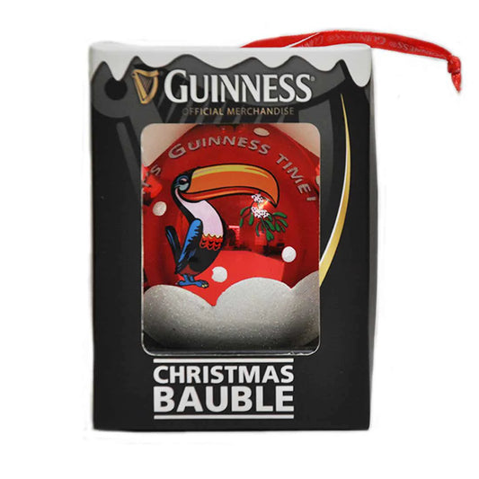 Guinness Christmas Vintage Toucan Bauble Red