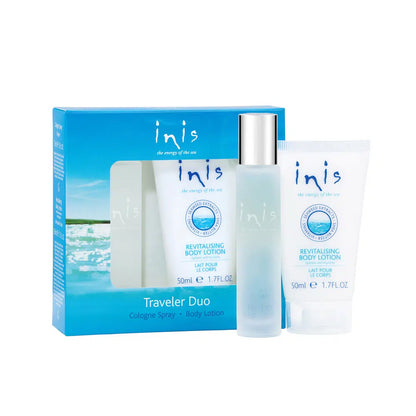Inis Traveler Duo Gift Set Cologne Spray and Body Lotion
