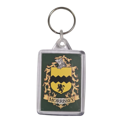 Morrissey Surname Family Crest Keyring