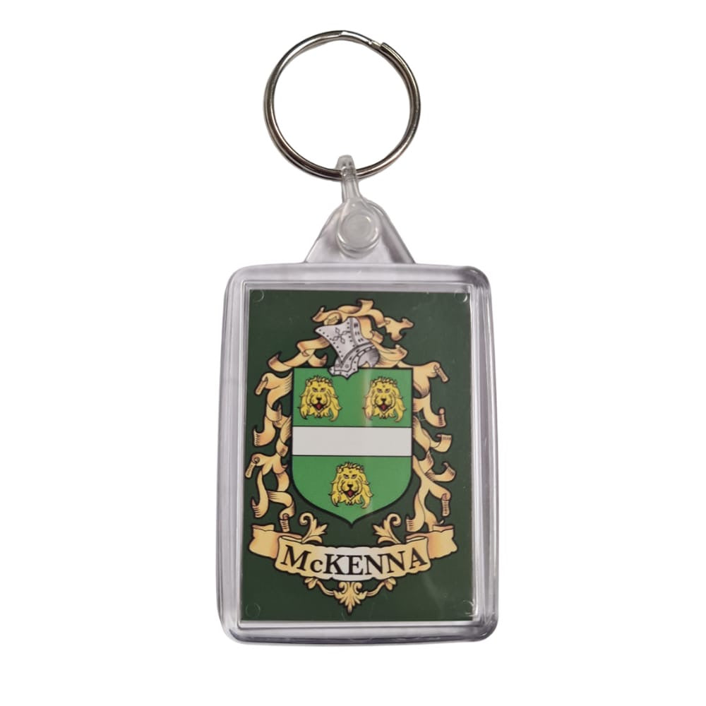McKenna Surname Family Crest Keyring