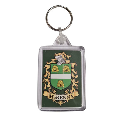 McKenna Surname Family Crest Keyring