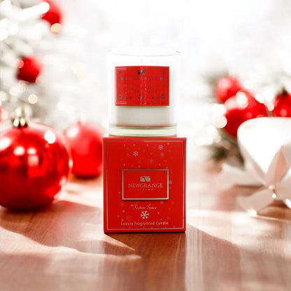 Newgrange Festive Spice Fragranced Christmas Candle in Gift Box