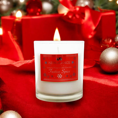 Newgrange Festive Spice Fragranced Christmas Candle in Gift Box