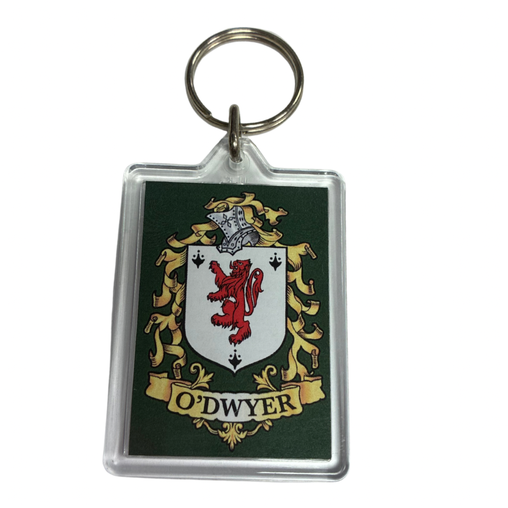 O'Dwyer Surname Family Crest Keyring