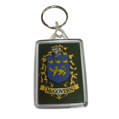 McGinley Surname Family Crest Keyring