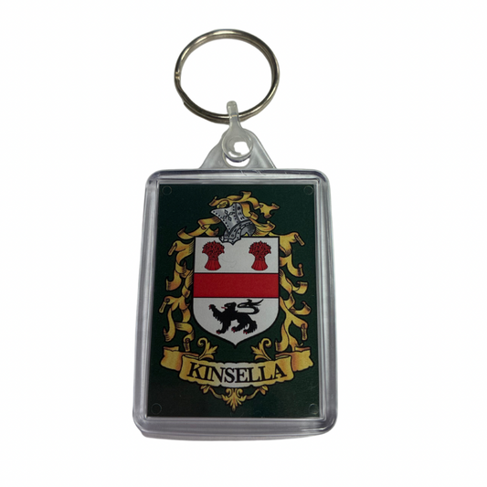 Kinsella Surname Family Crest Keyring