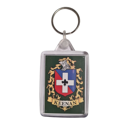 Keenan Surname Family Crest Keyring