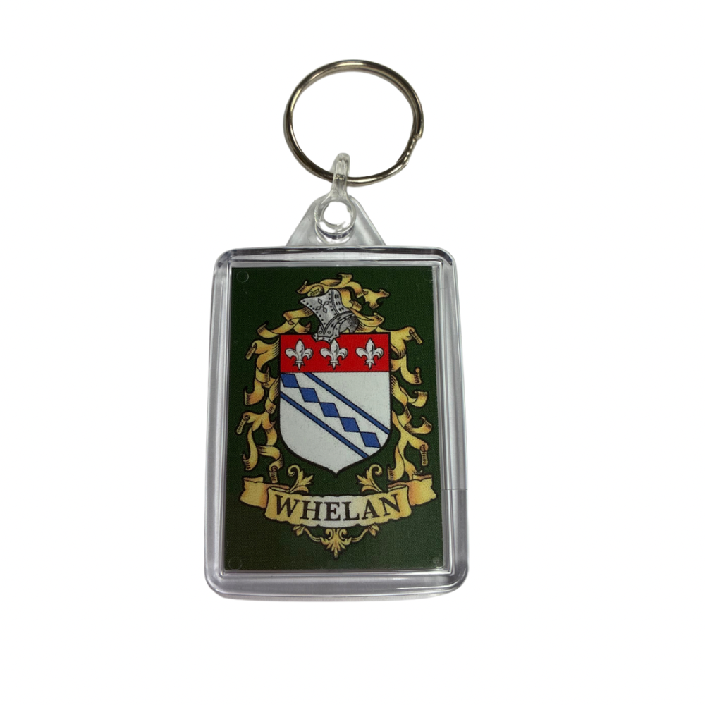 Whelan Surname Family Crest Keyring