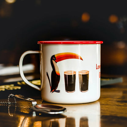 Guinness Enamel Metal Toucan Mug