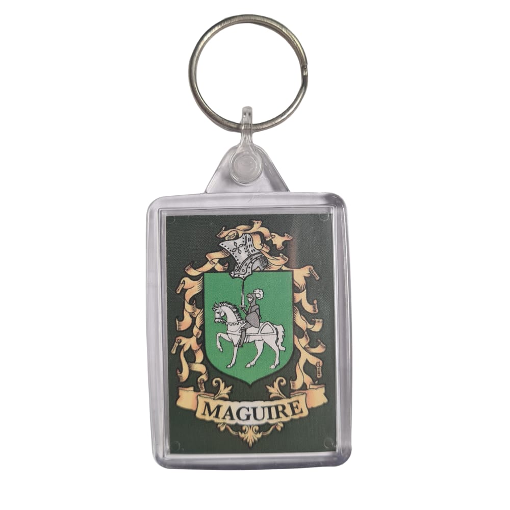 Maguire Surname Family Crest Keyring