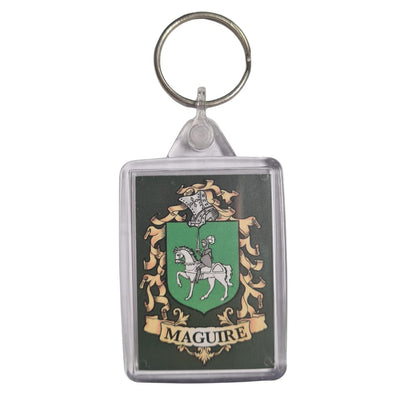 Maguire Surname Family Crest Keyring