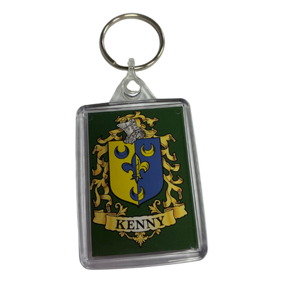 Kenny Surname Family Crest Keyring