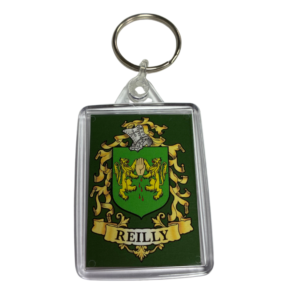 Reilly Surname Family Crest Keyring