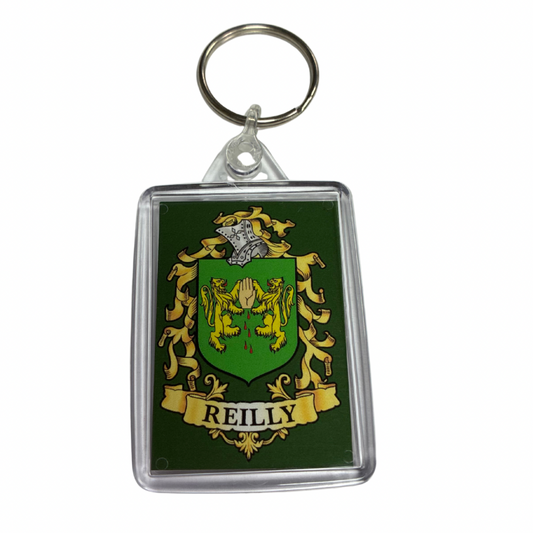 Reilly Surname Family Crest Keyring