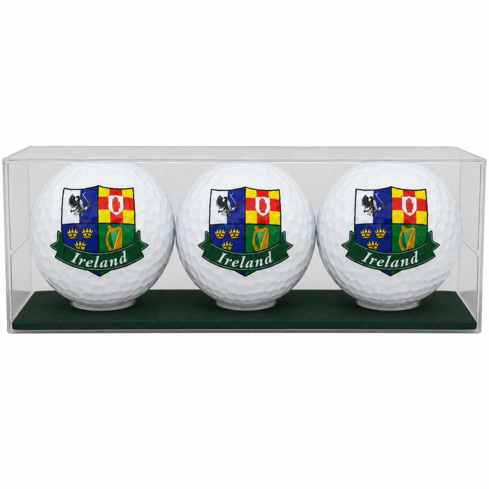 Ireland Four Provinces Crest Golf Balls. Set of 3