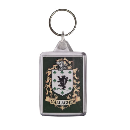 Gallagher Surname Family Crest Keyring