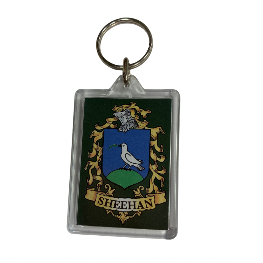 Sheehan Surname Family Crest Keyring
