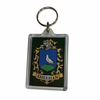 Sheehan Surname Family Crest Keyring