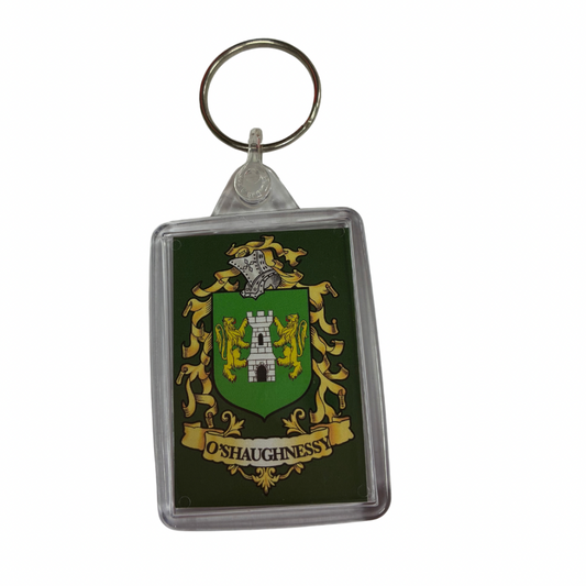 O'Shaughnessy Surname Family Crest Keyring