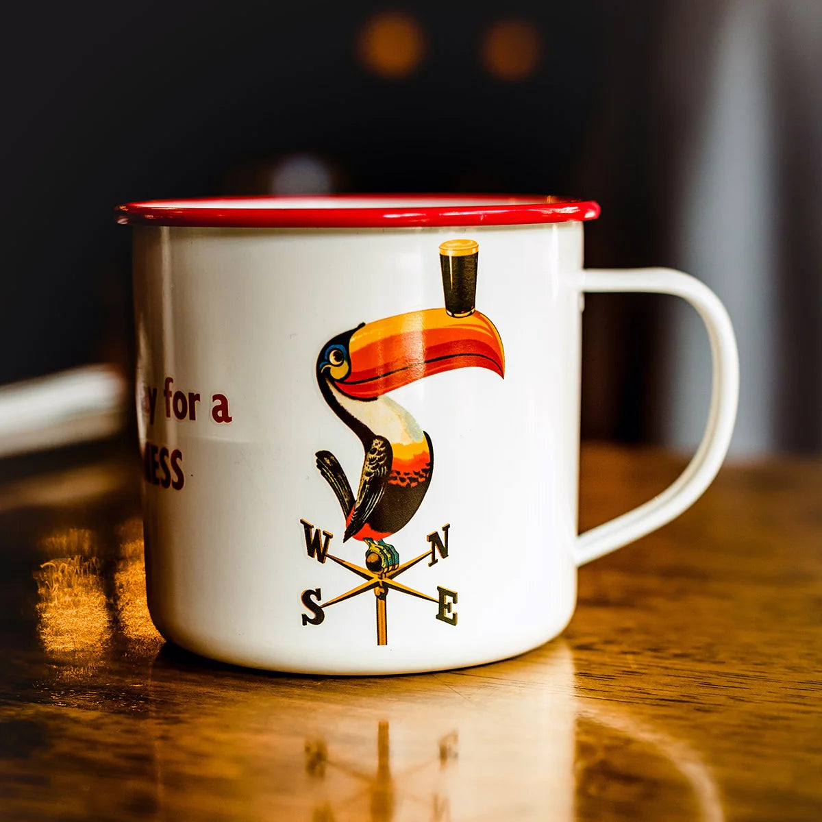Guinness Enamel Metal Toucan Mug