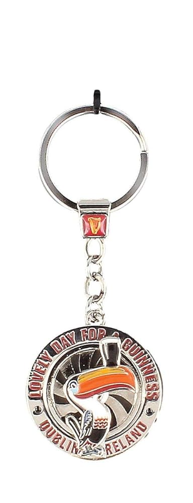 Guinness Toucan Rotating Spinner Keyring
