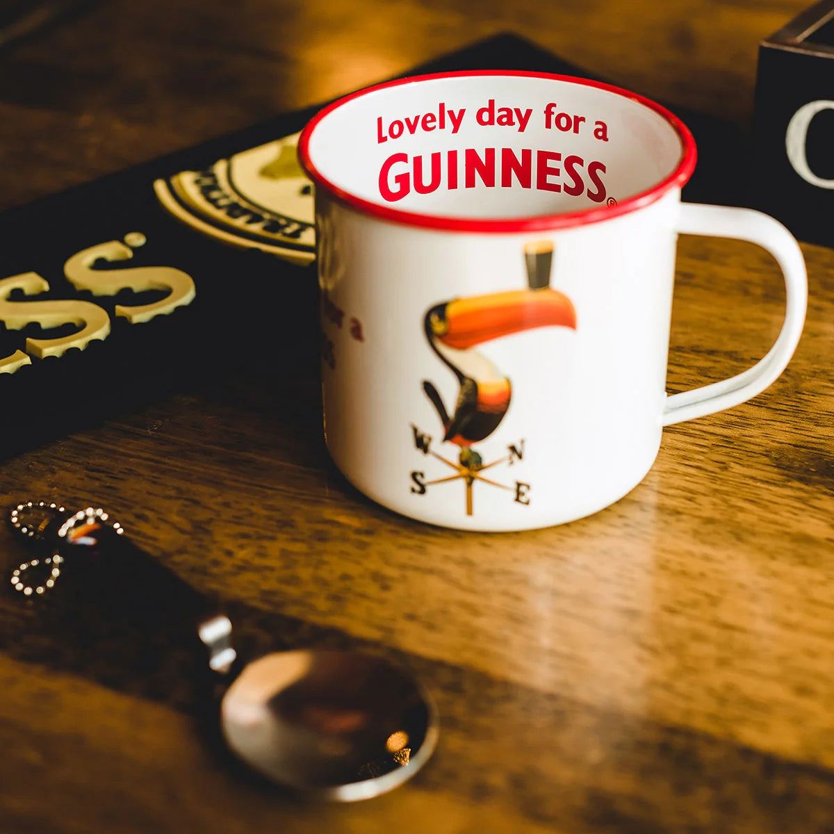 Guinness Enamel Metal Toucan Mug