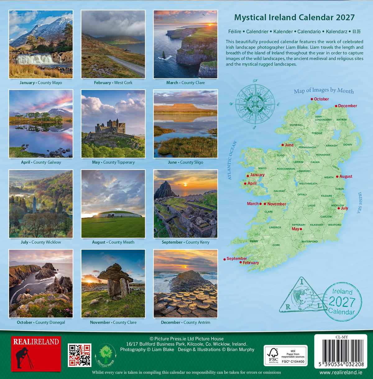 Mystical Ireland Calendar 2027