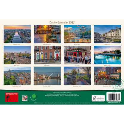 Dublin Calendar 2027