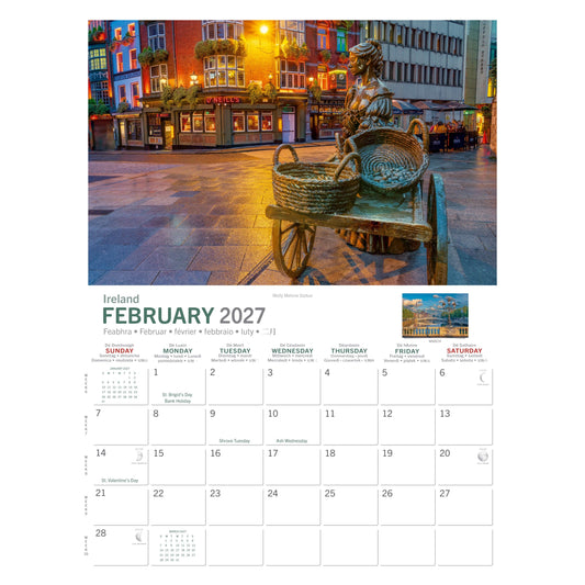 Dublin Calendar 2027