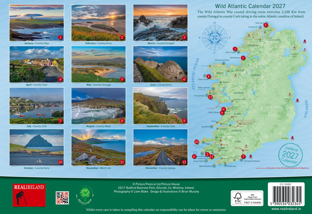 Wild Atlantic Way Calendar 2027