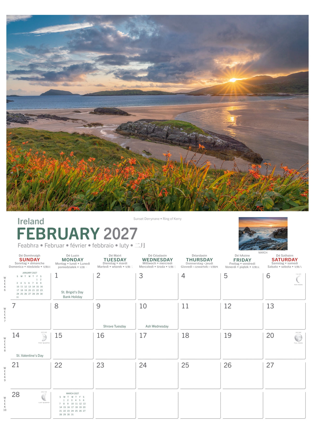 Wild Atlantic Way Calendar 2027