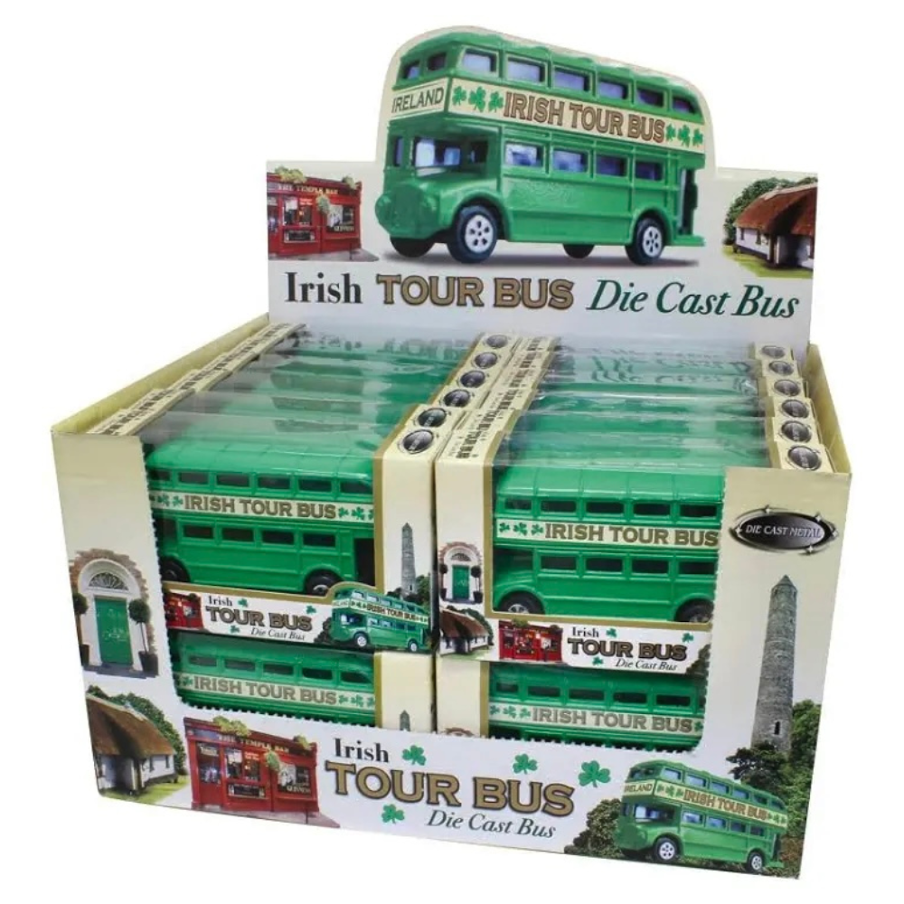 Green Irish Diecast Model Double Decker Bus