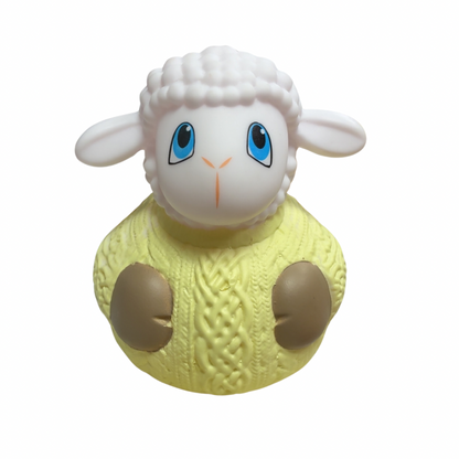 Irish Sheep with Aran Sweater Rubber Duck