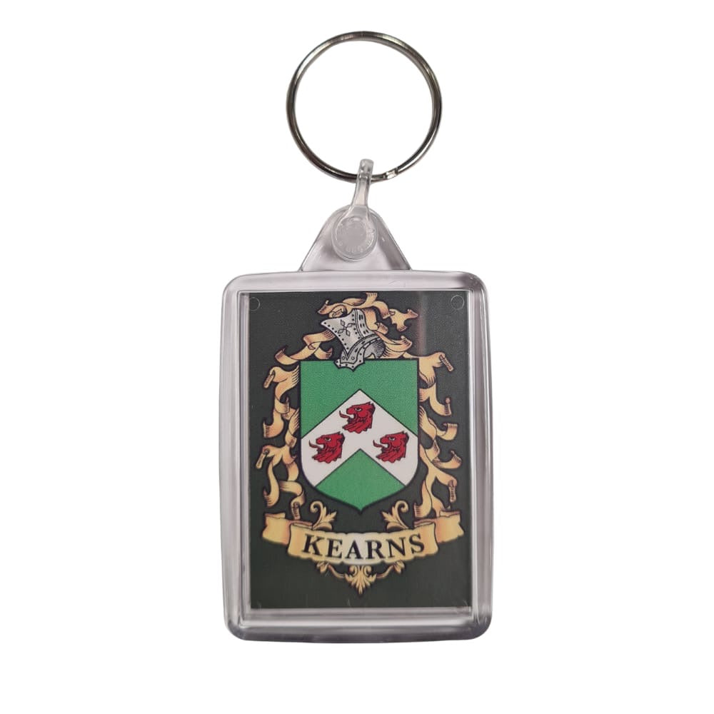 Kearns Surname Family Crest Keyring
